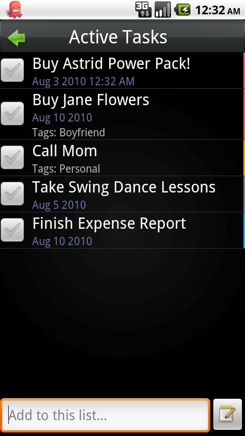 Astrid Task/Todo List Android Productivity