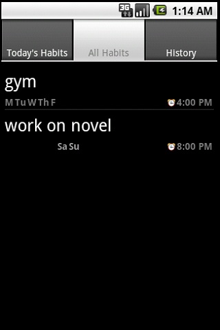 Habit Droid Android Productivity