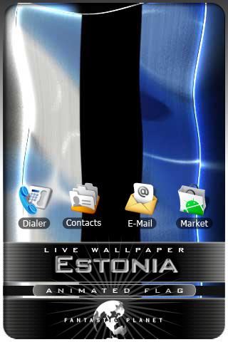 ESTONIA LIVE FLAG Android Themes