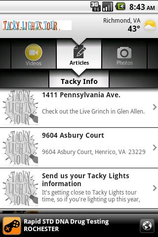 Tacky Lights Guide Android News & Weather