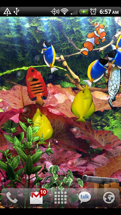 Aquarium Live Wallpaper Android Personalization