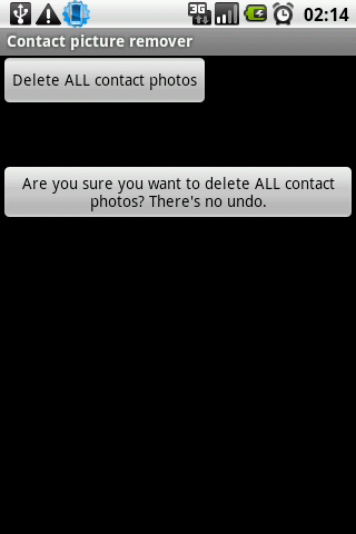 Contact picture remover Android Tools