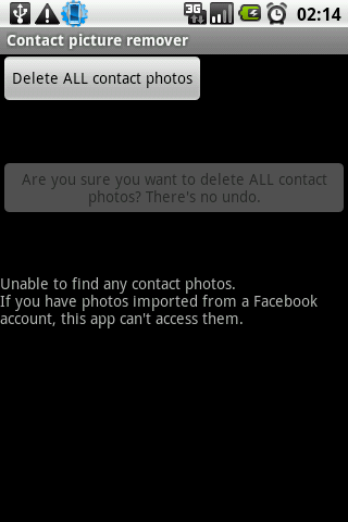 Contact picture remover Android Tools