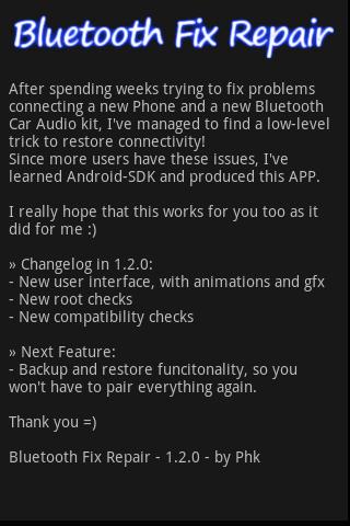 Bluetooth Fix Repair Android Tools
