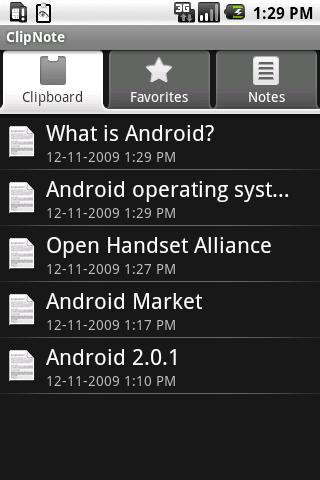 ClipNote – Clipboard Monitor Android Productivity