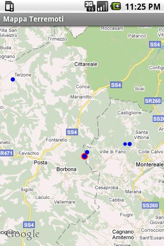 Terremoti Italia Android Reference