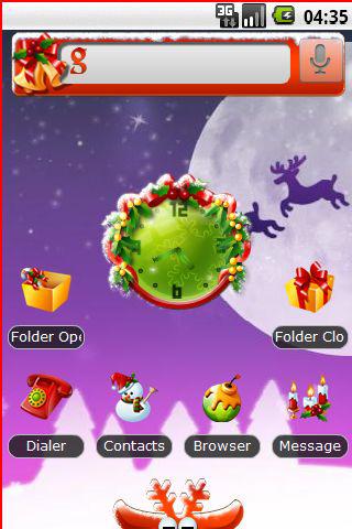 3D Fun Christmas Theme Android Themes