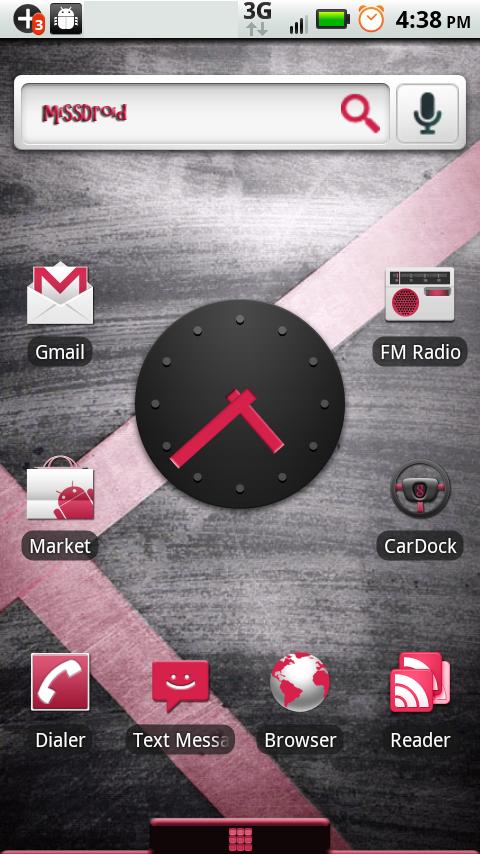 MissDroid X Home Theme Android Themes