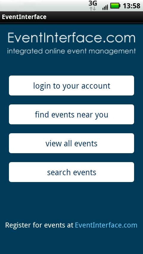 EventInterface Android Social