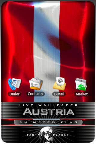 AUSTRIA LIVE FLAG Android Themes