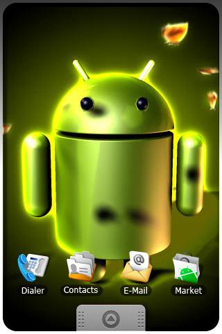 DROID GREEN live wallpapers Android Entertainment