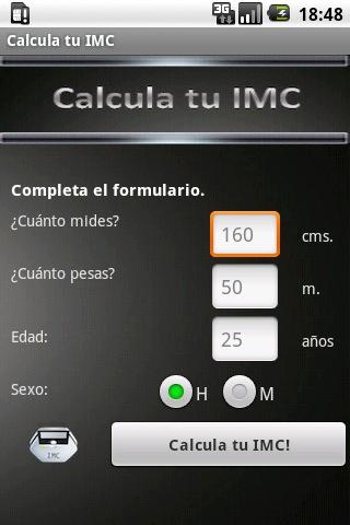 Calcula tu IMC Lite Android Health & Fitness