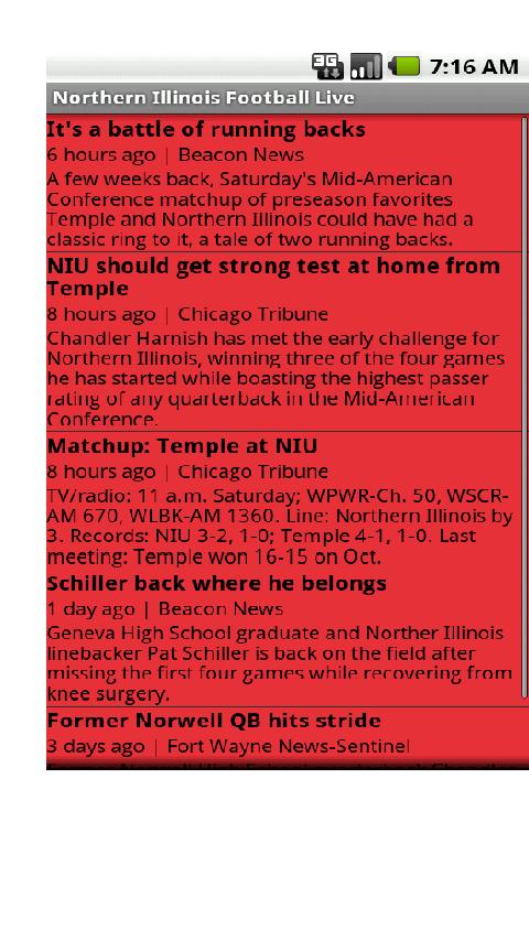 Northern Illinois FootballLive Android Sports