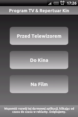 Program TV Android Entertainment