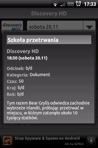 Program TV Android Entertainment