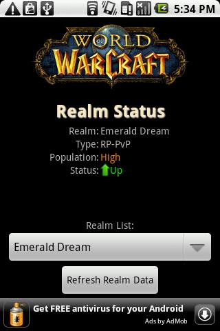 WoW Realm Status Android Tools