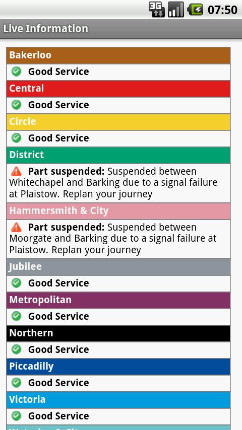 London Underground 10 Android Travel