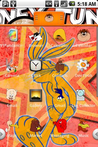 Looney Tunes Theme Android Personalization