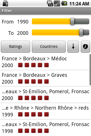 Wine Vintages Android Lifestyle