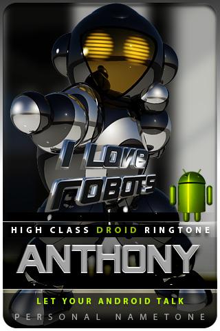 ANTHONY nametone droid Android Lifestyle