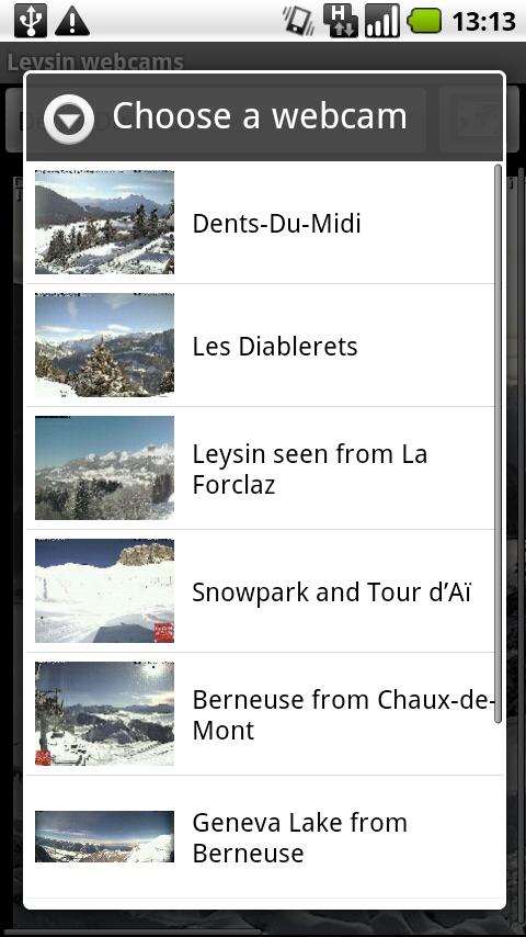 Leysin webcams Android Travel