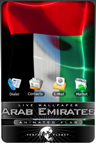ARAB EMIRATES LIVE FLAG Android Entertainment