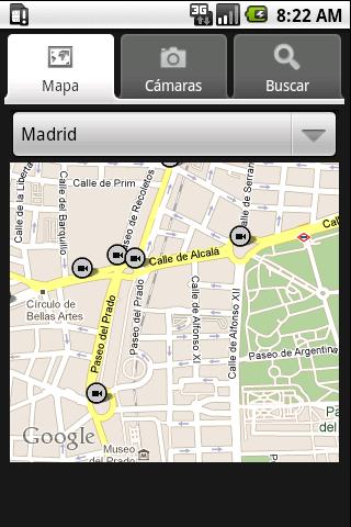 Spain traffic cameras Android Travel & Local