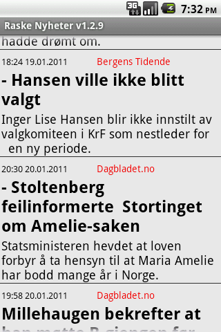 Raske Nyheter fra Norge Android News & Magazines