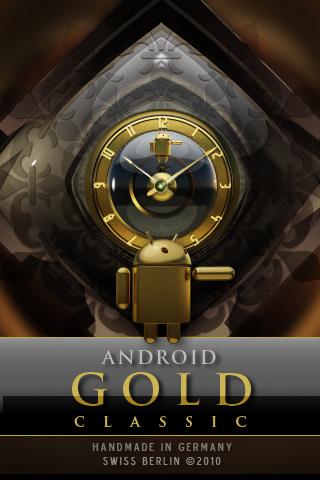 DROID GOLD  themes alarm clock Android Themes