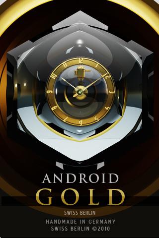 DROID GOLD  themes alarm clock Android Themes