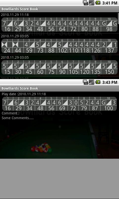 Bowlliards Score Book Android Sports