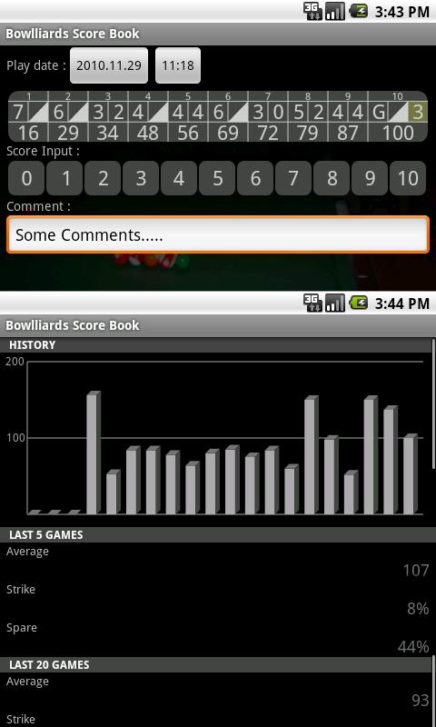 Bowlliards Score Book Android Sports