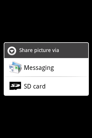 Send to SD card