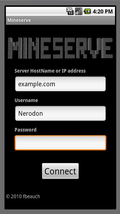 Mineserve Android Tools