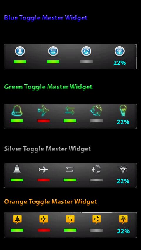 Toggle Master (Orange) Android Tools
