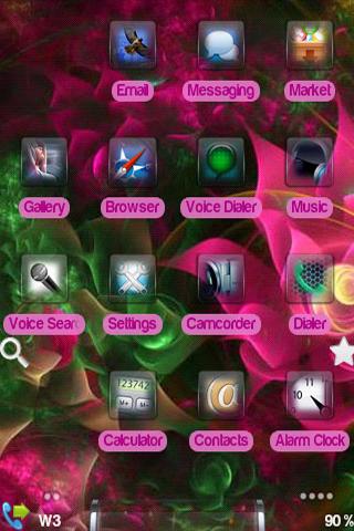 Fractal Floral Android Personalization