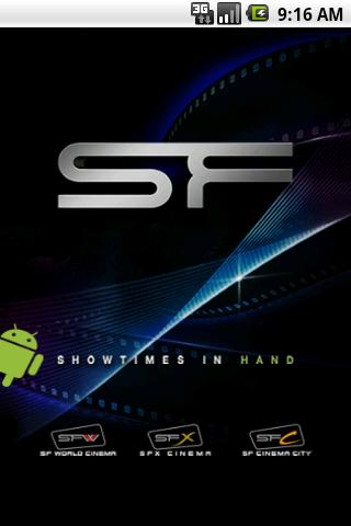 SF Showtimes in Hand Android Entertainment