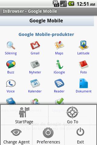 InBrowser – Incognito Browsing Android Communication