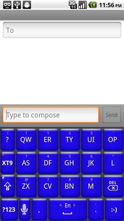 Better Keyboard: Blue by beagz Android Themes