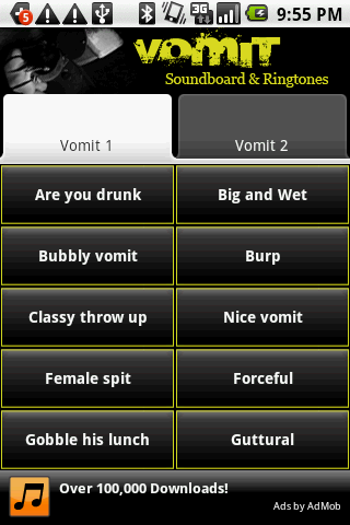 Vomit Notification Ringtones