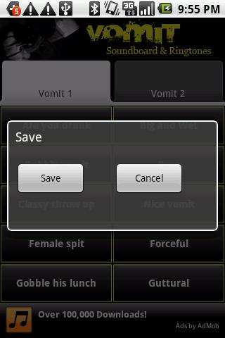 Vomit Notification Ringtones Android Tools