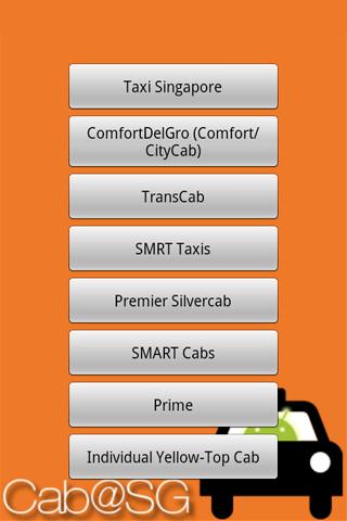 Cab@SG Android Travel