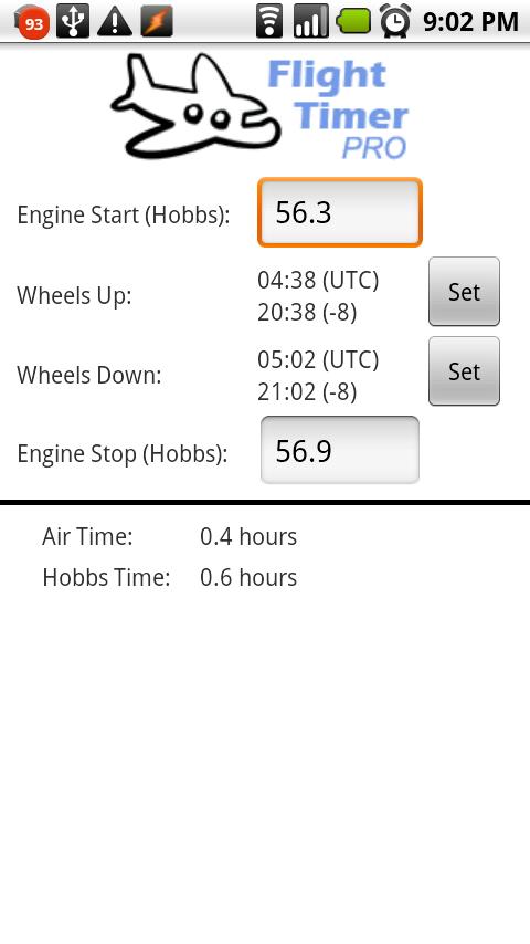 Flight Timer Pro Android Tools