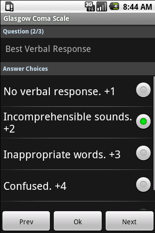 Glasgow Coma Scale Android Health