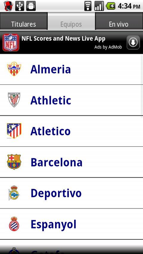 La Liga – Futbol Espanol Android Sports