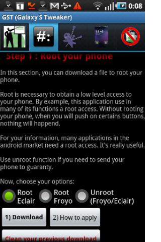 GST (Galaxy S Tweaker) Android Tools