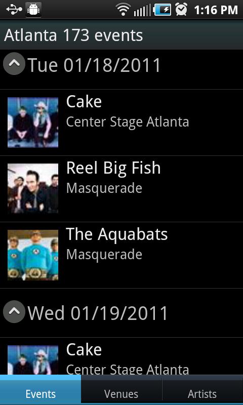 Concerts Android Entertainment