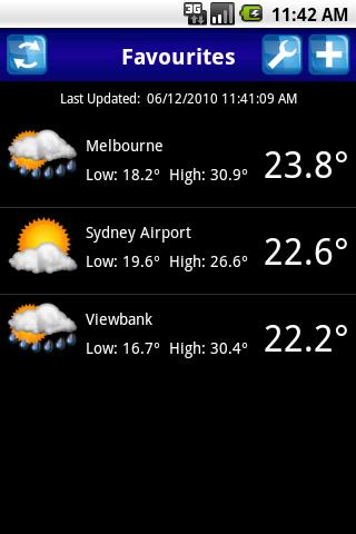 MobWeather Android Weather
