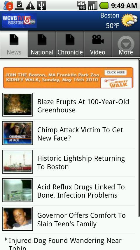 WCVB-TV News Android News & Weather