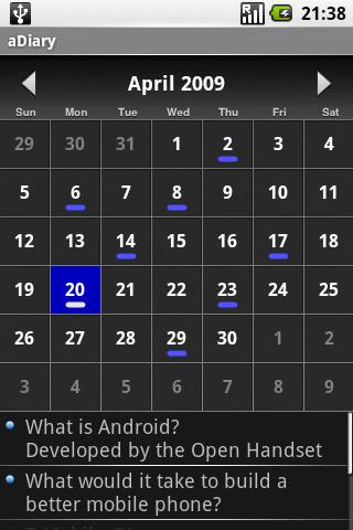 aDiary – Secure Diary Journal Android Lifestyle